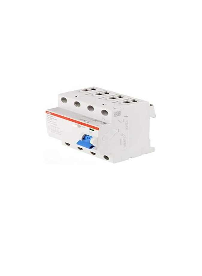 ABB Earth leakage circuit breaker 100A 4P 100MA F204 100A/0.10/4P 2CSF204005R2900 (ELCB) - Image 1