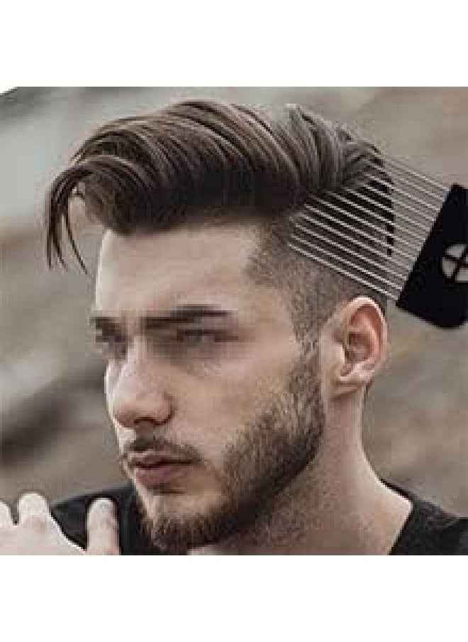 Generic Metal comb for styling tangled hair, black color, one piece  - Image 3