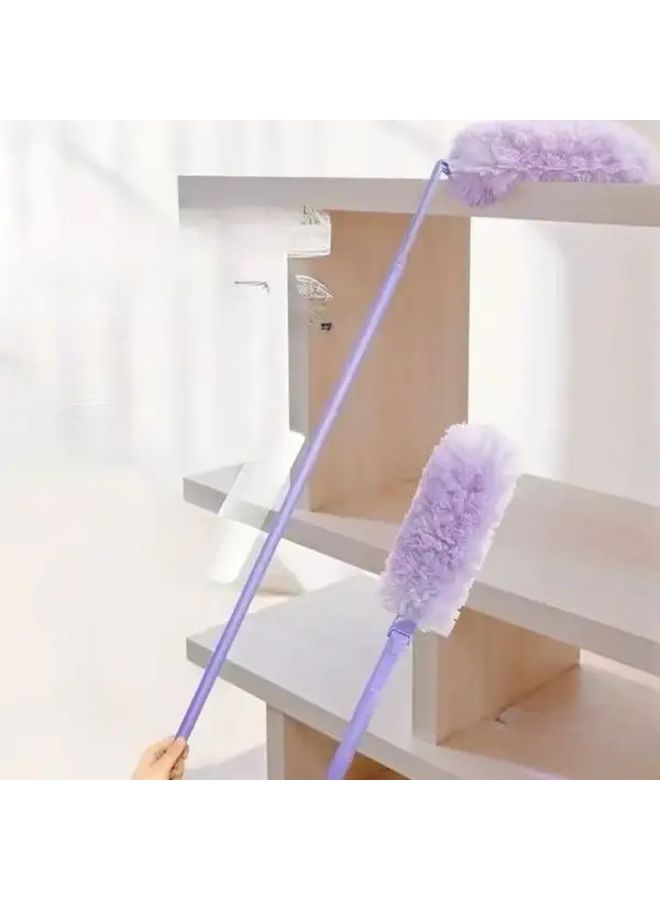 Purple Extendable Duster 360 Degree Adjustable Angle With Replaceable Head - Image 2
