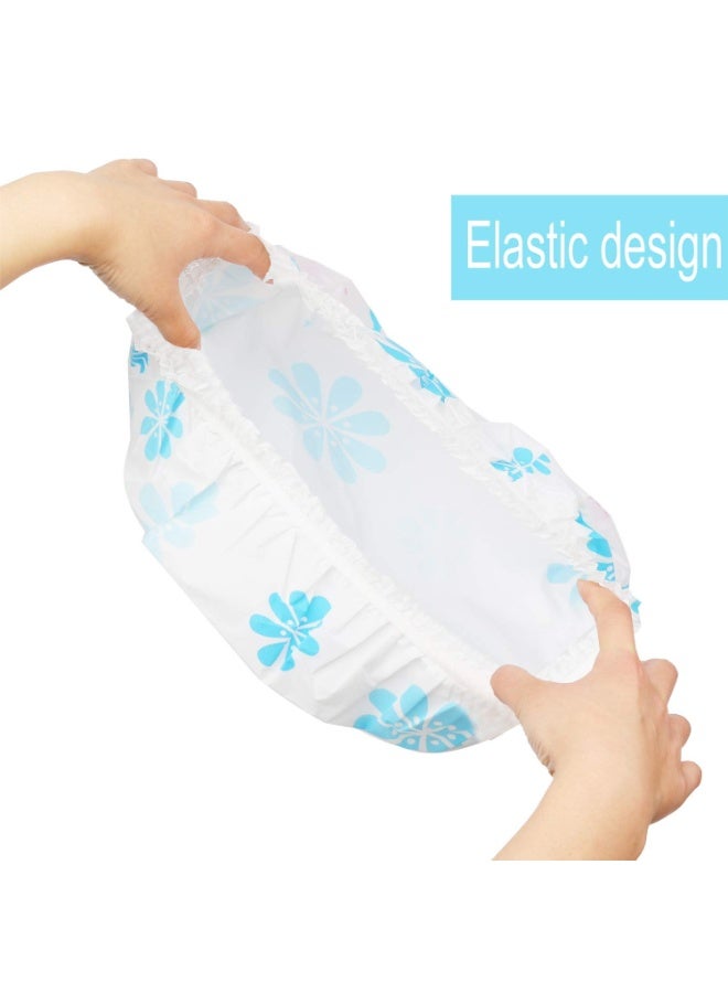 1PCS Waterproof Shower Cap Reusable Elastic Bath Cap for Hair Protection, Lightweight Leakproof Shower Hat for Long and Thick Hair, Suitable for Bathing Spa Travel and Salon Use - Image 3