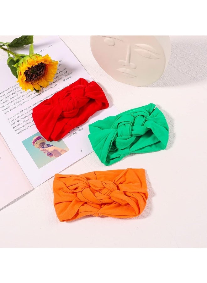 20pcs Bows Headbands Baby Girls, Baby Girls Nylon Headbands Hairband Elastic Turban Hair Accessories for Kids Toddlers Infants - Image 2