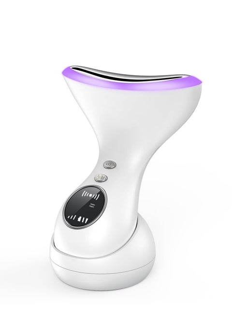 SYOSI Face Massager EMS Facial Massager with LED Display 3 Light Modes Face Massager Electric 43℃ Face Lifting Device High Frequency Vibration for Wrinkle Anti-Aging Neck Skin Tightening Lifting