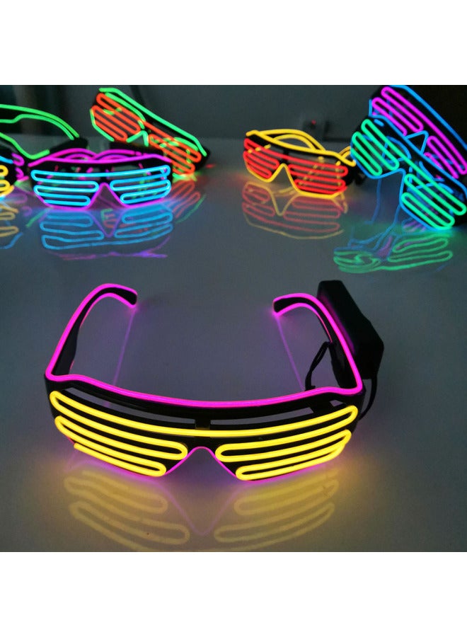Wireless Luminous Glasses Bar Disco Glasses Atmosphere Halloween Props Two-color Blinds Stall Manufacturers Cross-border-Color:Customer Specified Two-color-Specifications:Wired Blinds