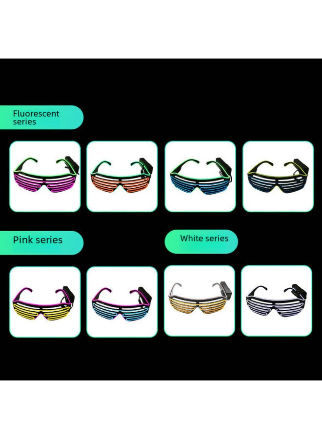 Wireless Luminous Glasses Bar Disco Glasses Atmosphere Halloween Props Two-color Blinds Stall Manufacturers Cross-border-Color:Customer Specified Two-color-Specifications:Wired Blinds