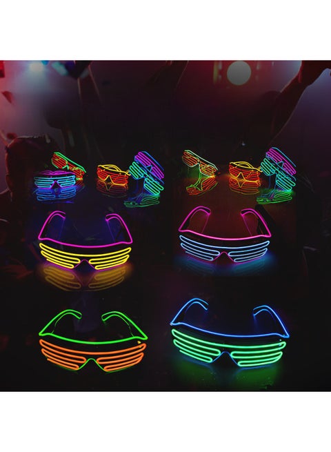 Wireless Luminous Glasses Bar Disco Glasses Atmosphere Halloween Props Two-color Blinds Stall Manufacturers Cross-border-Color:Customer Specified Two-color-Specifications:Wired Blinds