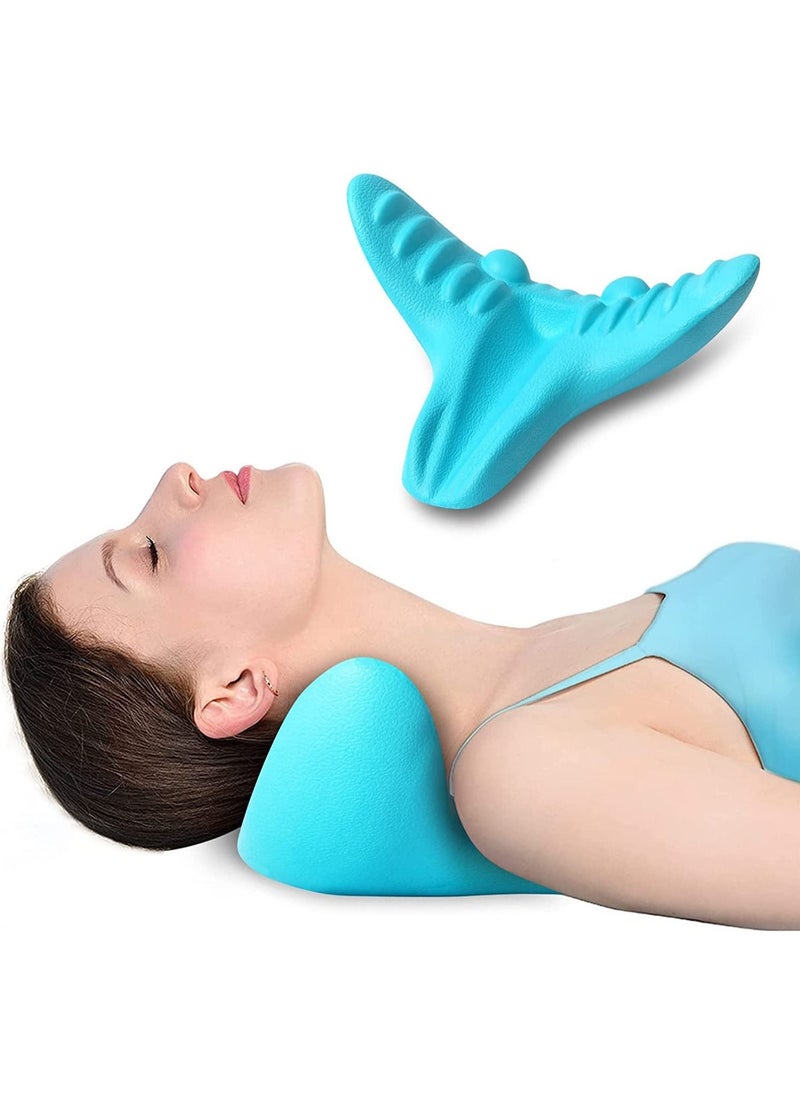 DubaiGallery Neck & Shoulder Massage Pillow | Y Shape Portable Cervical Spine Massager Acupressure Neck Traction Relaxer Device for Pain Relief | Back Support Massage Pillow  - Image 2