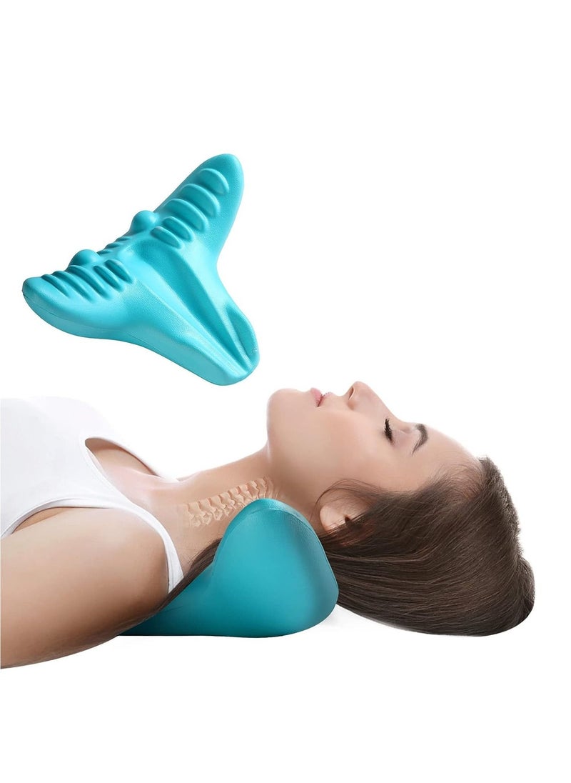 DubaiGallery Neck & Shoulder Massage Pillow | Y Shape Portable Cervical Spine Massager Acupressure Neck Traction Relaxer Device for Pain Relief | Back Support Massage Pillow  - Image 4