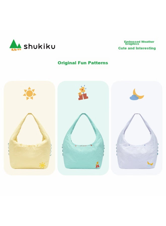 Shukiku Cloud Bag, Women's Fashion Shoulder Bag, Trendy Crossbody Bag, Lightweight Commuter Handbag, Bright Yellow - Image 2