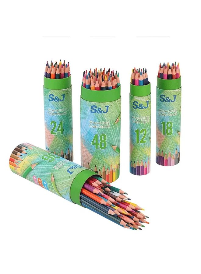 Professional 36 Color Pencil Set with Bucket for Sketching Hand Painting School Art Gift - Image 2
