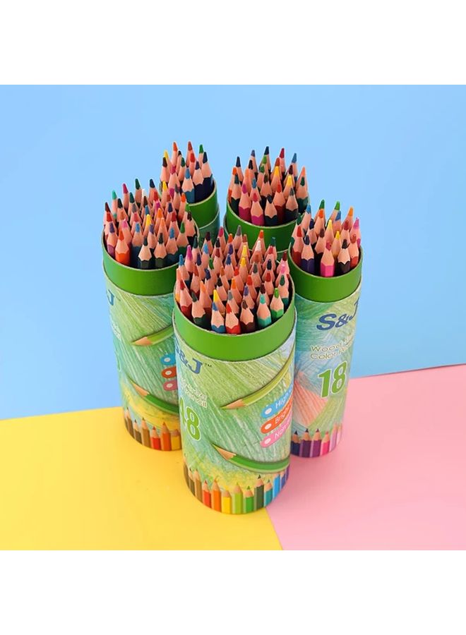 Professional 36 Color Pencil Set with Bucket for Sketching Hand Painting School Art Gift - Image 1