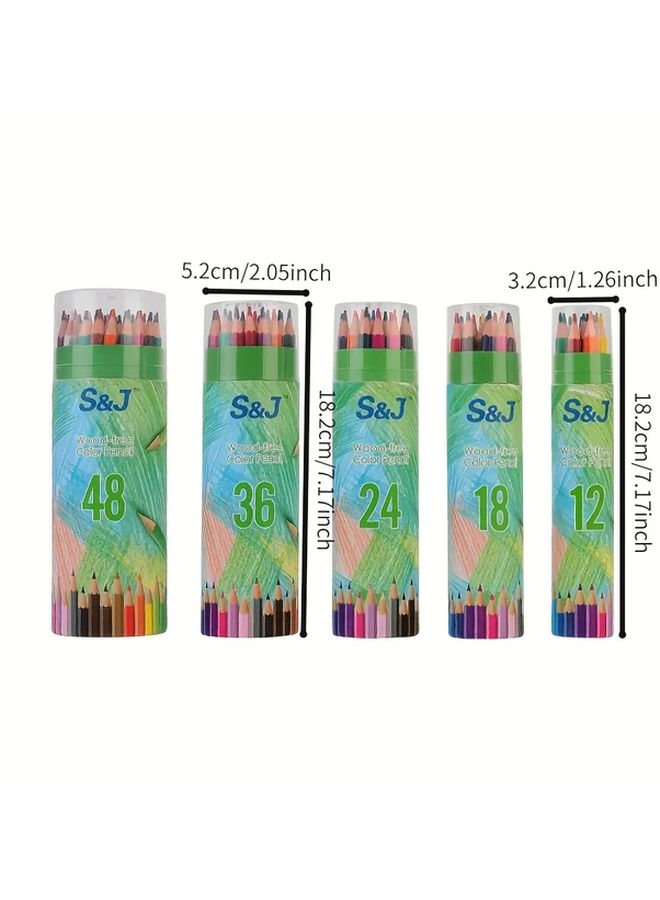 Professional 36 Color Pencil Set with Bucket for Sketching Hand Painting School Art Gift - Image 5