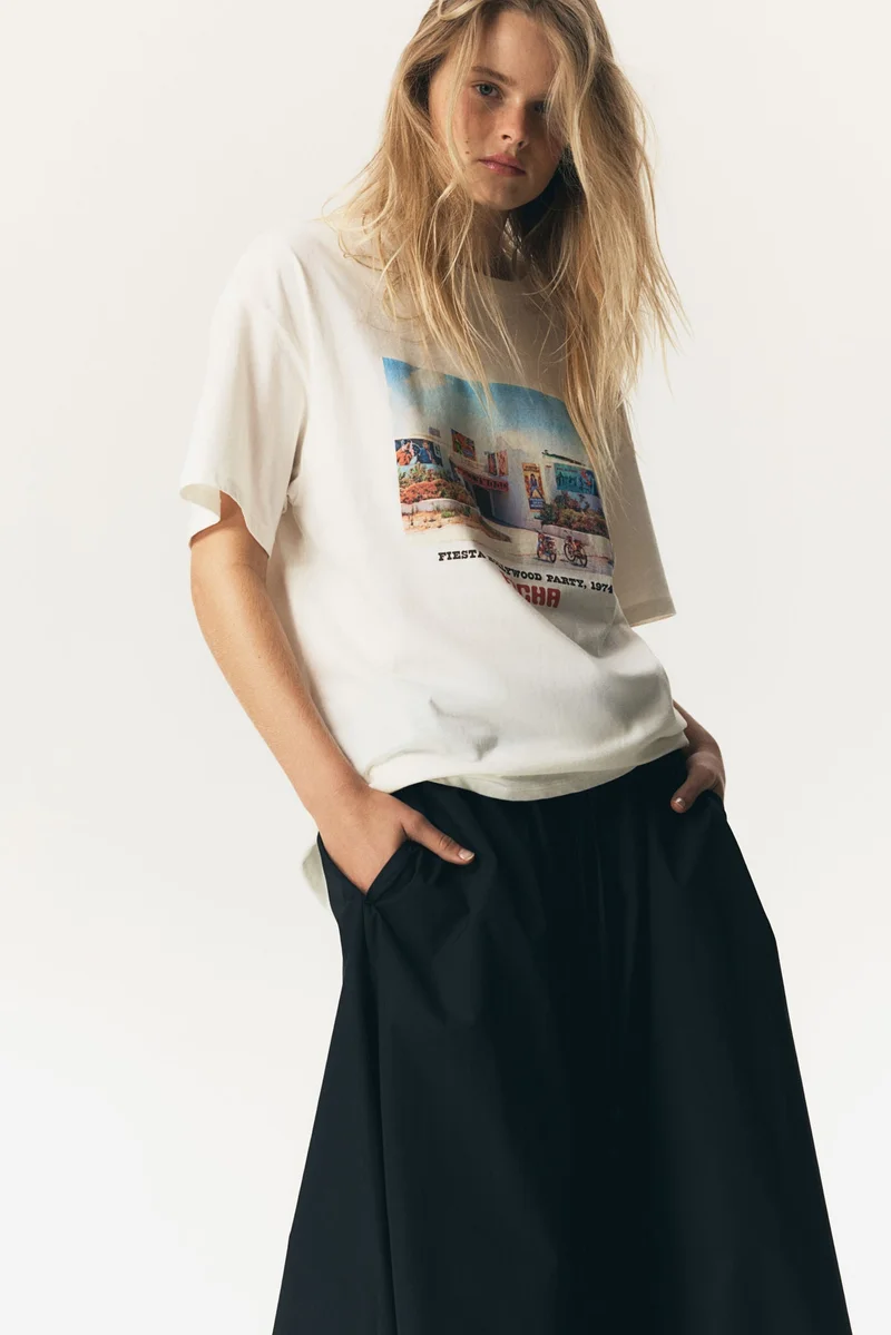 H&M Oversized printed T-shirt