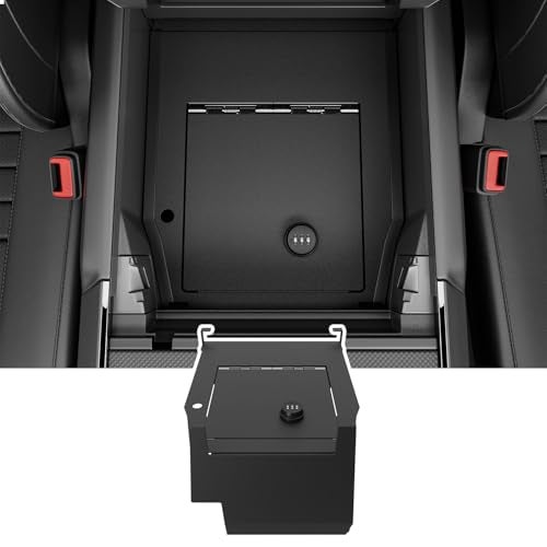 SZYANG Center Console Safe Organizer Compatible with 20212025 Ford F150 Lock Box No XLT STX Tremor Raptor Console Safe Vault Replacement for 20212025 Ford F150 Accessories - Image 1