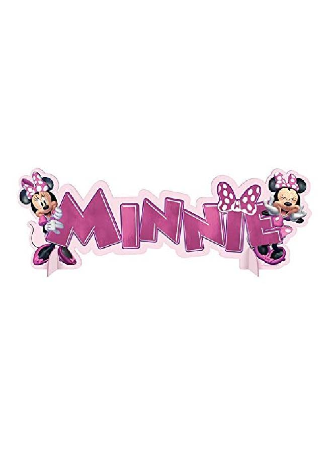 Amscan Minnie Mouse Table Centerpiece | Pink | Decoration | 1 Pc. - Image 1