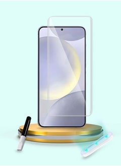 Premium Curved Edges UV Full Glue Full Cover Tempered Glass Screen Protector For Samsung Galaxy S24 5G 2024 Clear