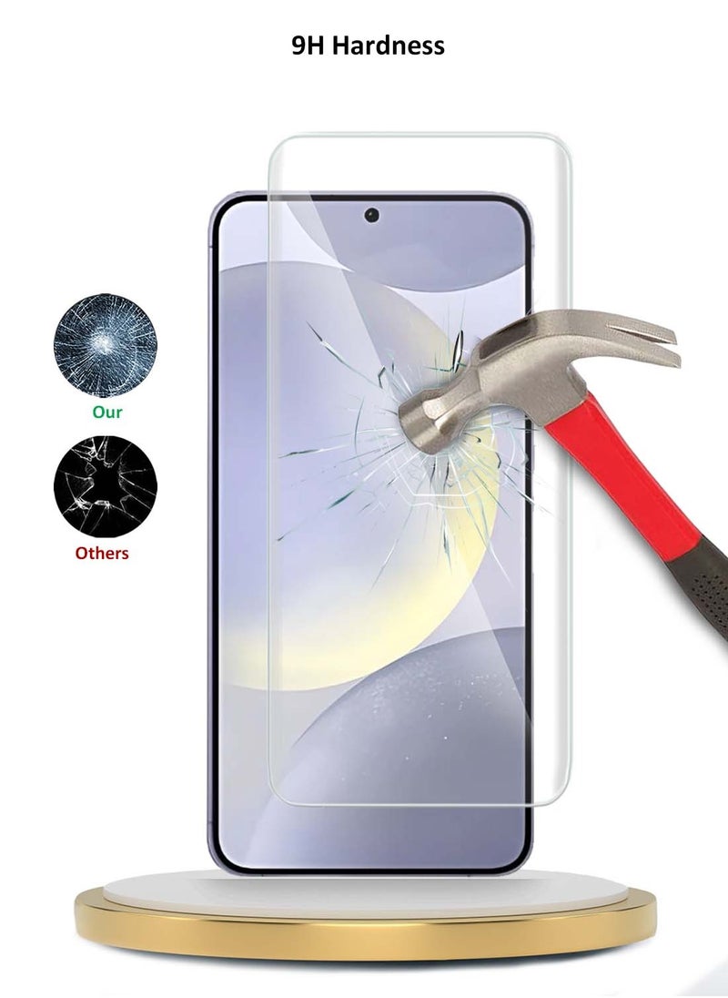 Wtech - Premium Curved Edges UV Full Glue Full Cover Tempered Glass Screen Protector For Samsung Galaxy S24 5G 2024 Clear - Image 1