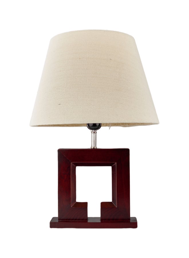 NAGAFA SHOP Lida 1 Lamp Brown-White Table Lamp- Tb14-W 