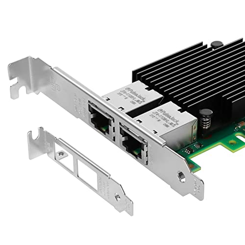 Euqvos PCIe Ethernet Network Card for Intel X550-T2 ELX550AT Chipset PCIe 3.0 X4 10Gb Dual Port RJ45 LAN Card Support Windows Server/Windows/Linux/VMware/ESX - Image 4