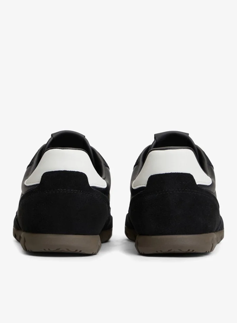Tommy Jeans  Leather Mixed Texture Low Profile Trainers for Men | Best Price UAE