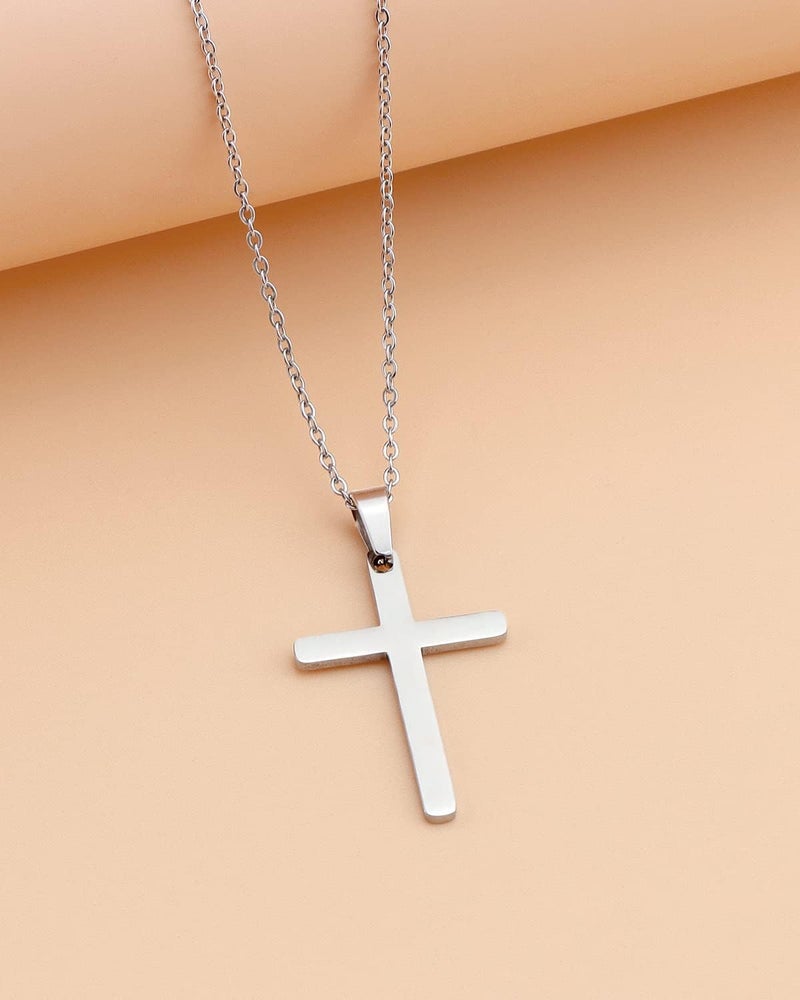 Lcherry Faith Cross Pendant Necklace for Women Religious Christian Jewelry Mother's Day Gifts for Women - Image 4