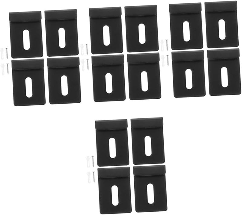 Jojofuny 16pcs Stainless Steel Mirror Holder Clips Wall Mounting Bracket Hanging Kit 3 60X2 50X1 00CM Size - Image 1