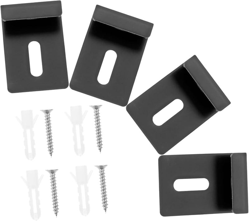 Jojofuny 16pcs Stainless Steel Mirror Holder Clips Wall Mounting Bracket Hanging Kit 3 60X2 50X1 00CM Size - Image 5