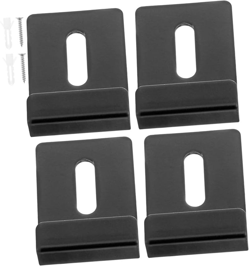 Jojofuny 16pcs Stainless Steel Mirror Holder Clips Wall Mounting Bracket Hanging Kit 3 60X2 50X1 00CM Size - Image 3