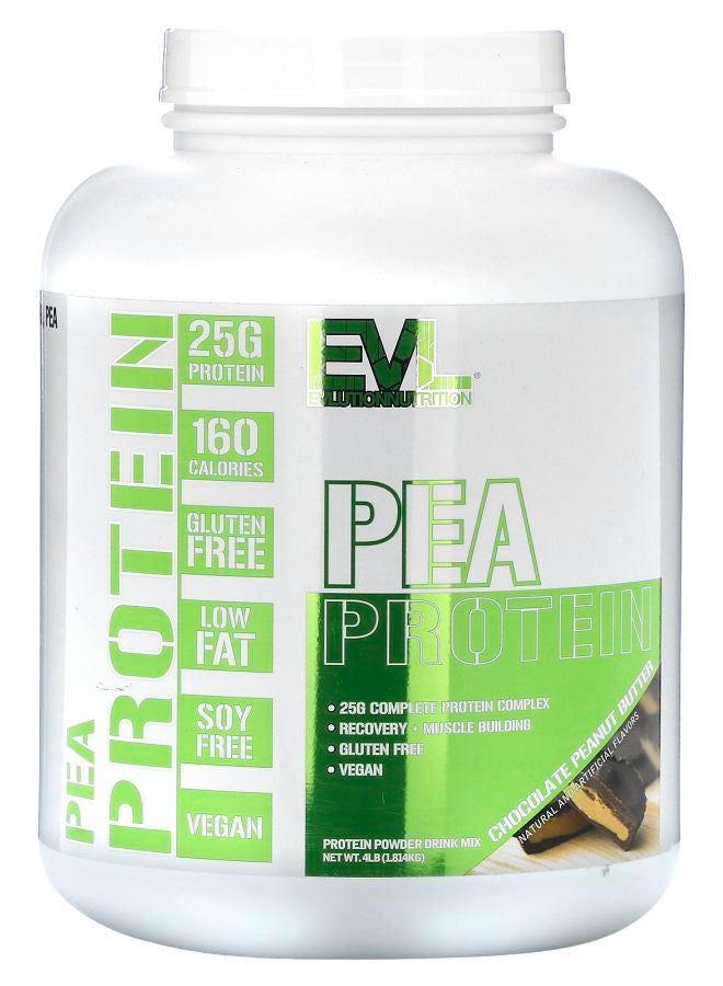 EVLUTION NUTRITION Pea Protein Chocolate Peanut Butter 4 lb (1.814 kg)