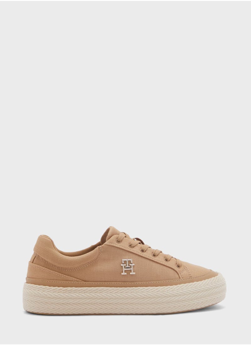 TOMMY HILFIGER - Vulc Linnen Sneakers - Image 1