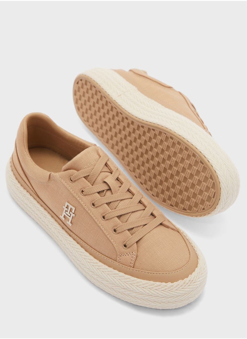 TOMMY HILFIGER - Vulc Linnen Sneakers - Image 1