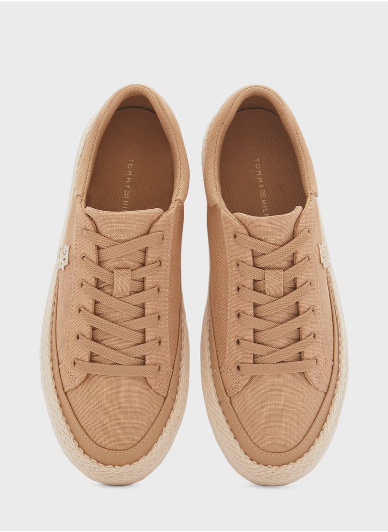 TOMMY HILFIGER - Vulc Linnen Sneakers - Image 1