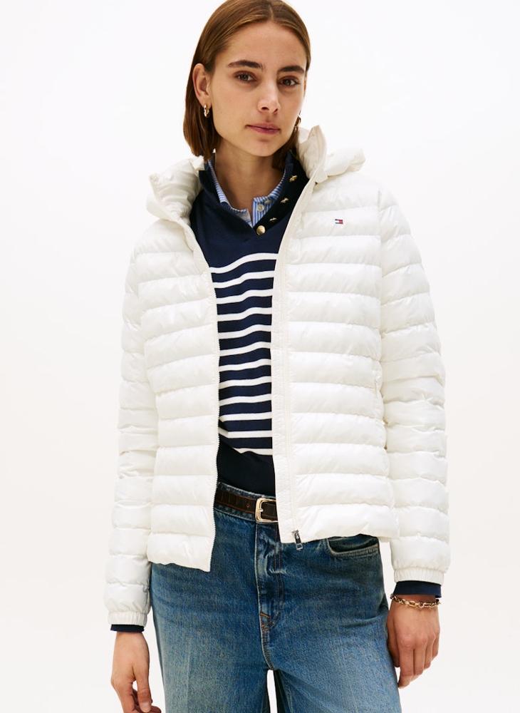 TOMMY HILFIGER Logo Puffer Jacket With Hoodie - Image 1