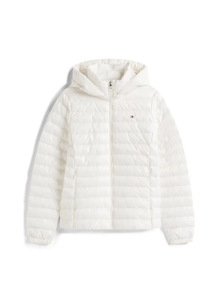 TOMMY HILFIGER  Logo Puffer Jacket With Hoodie for Women | Best Price UAE