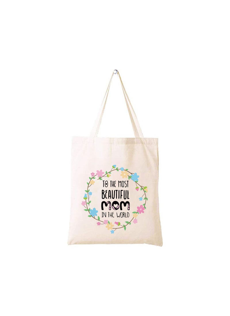 PRINTSHOP4ME Mother's day gift Cotton Bag Funny Designs Print - Reusable Canvas Tote Bag - Eco Friendly - Lightweight - Grocery Shopping Bag - Gifts for Mother - Office, Travel  - Image 1
