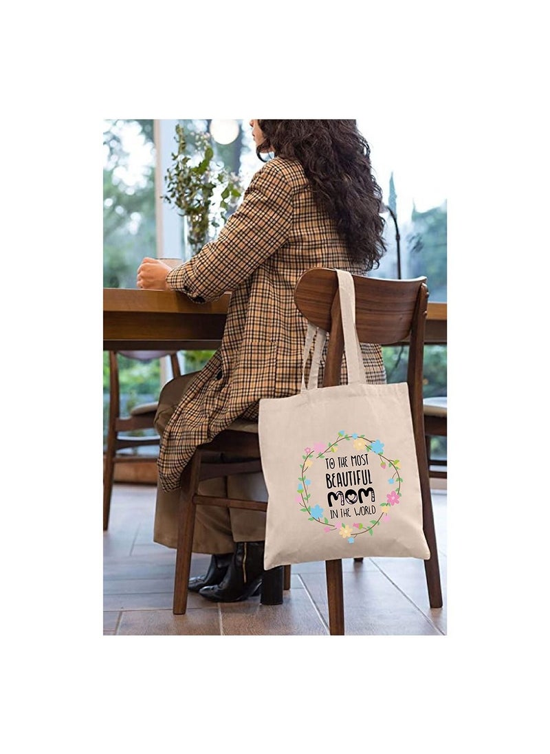 PRINTSHOP4ME Mother's day gift Cotton Bag Funny Designs Print - Reusable Canvas Tote Bag - Eco Friendly - Lightweight - Grocery Shopping Bag - Gifts for Mother - Office, Travel  - Image 3