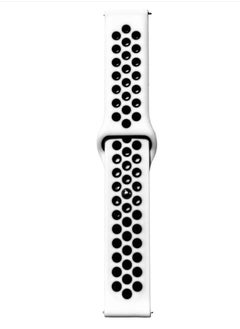 Generic 20mm Sport Silicone Watch Band For Amazfit Bip U Pro /Bip/Bip Lite/Bip S/Bip S Lite/Bip U -Black/white  - Image 4