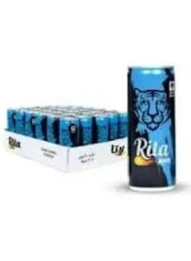 Rita Sparkling Blue Drink, Unique Blue Flavor Carbonated Beverage, Refreshing Soda, 240ml - Image 2