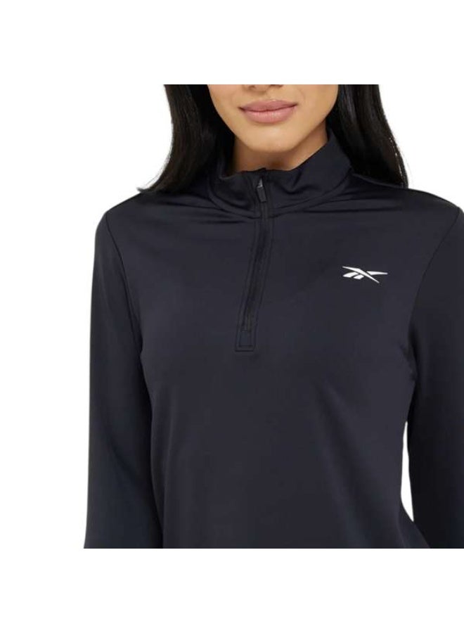 Reebok Core 1/4 Zip Ls Mock Neck Top - Image 1