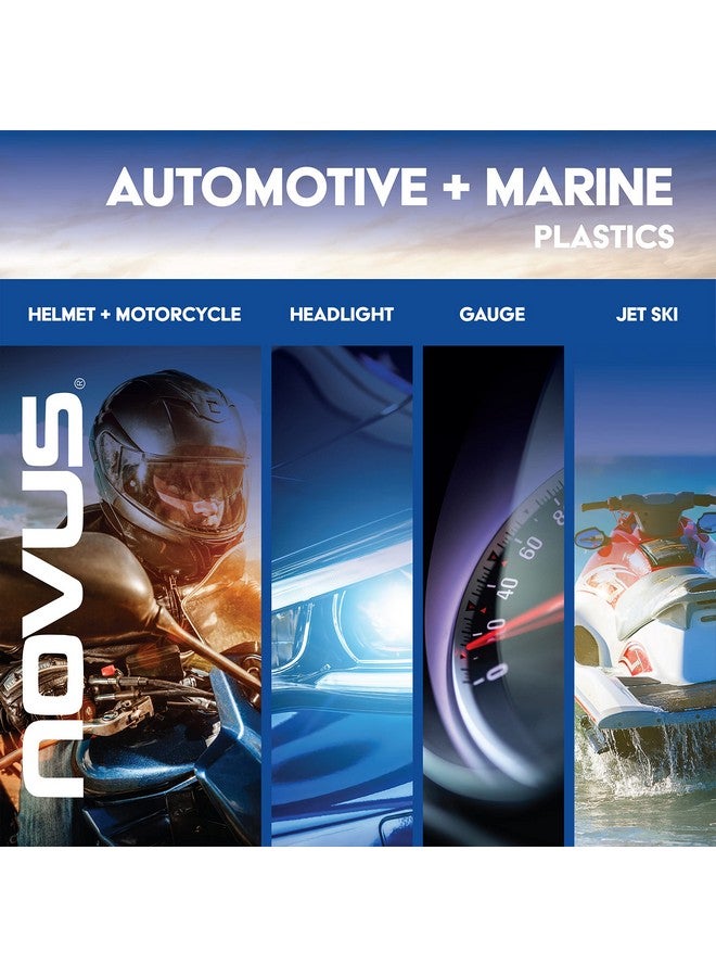 NOVUS Pk2 8 Plastic Clean & Shine 1 Fine Scratch Remover 2 And Polish Mates Pack 8 Ounce Bottles - Image 5