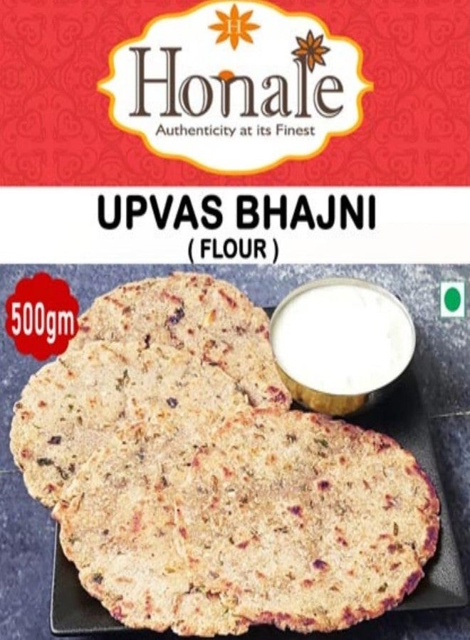 HONALE UPVAS BHAJNI (PACK OF 2*500GM) is a wholesome, traditional flour mix specially crafted for fasting days (upvas). Finely ground and perfectly balanced, it is ideal for preparing delicious fasting snacks like thalipeeth, cutlets, or pancakes, offering both taste and nutrition during religious fasts. Naturally gluten-free and preservative-free, Upvas Bhajni is a must-have in every fasting kitchen for a quick, filling, and satisfying meal. - Image 1