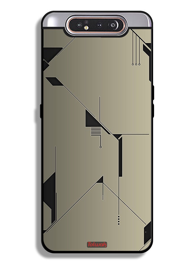 Tolwak Samsung Galaxy A80 Protective Case Cover Minimalism Abstract Digital Art - Image 1