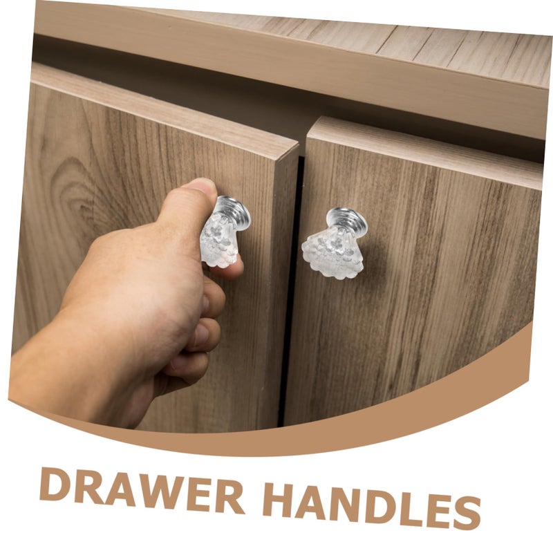Clear Crystal Acrylic Drawer Pulls 10pcs Single Hole Cabinet Handles Modern Easy Installation - Image 4