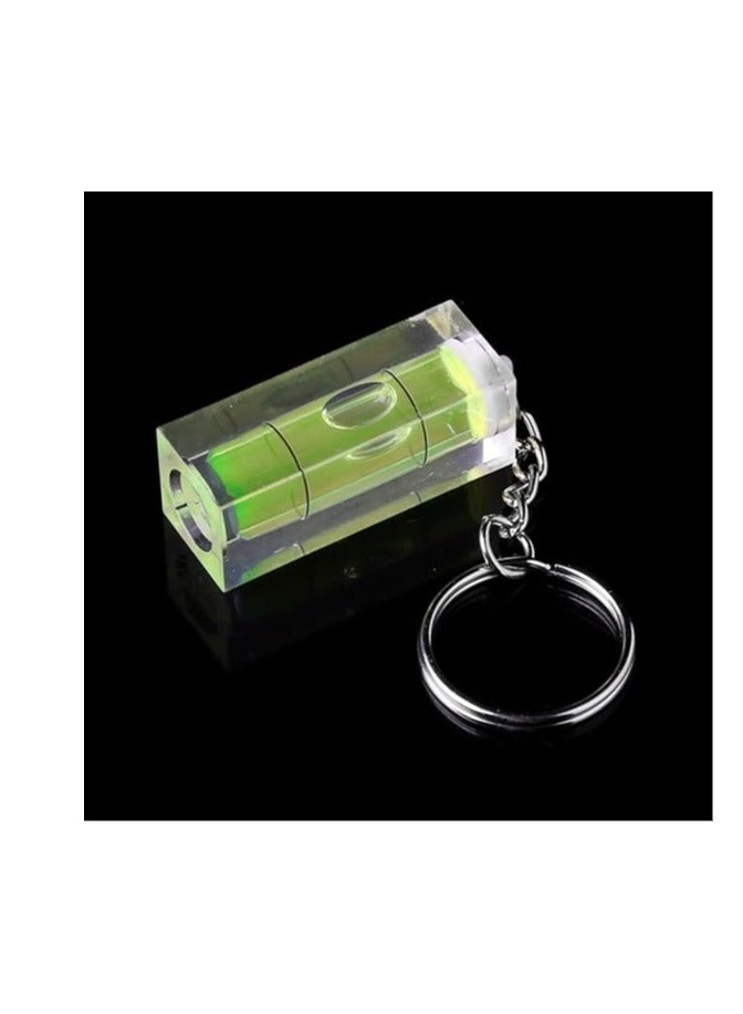 ABBASALI 1 Pc Mini Square Spirit Level Key Ring Key Chain Tool - Image 2