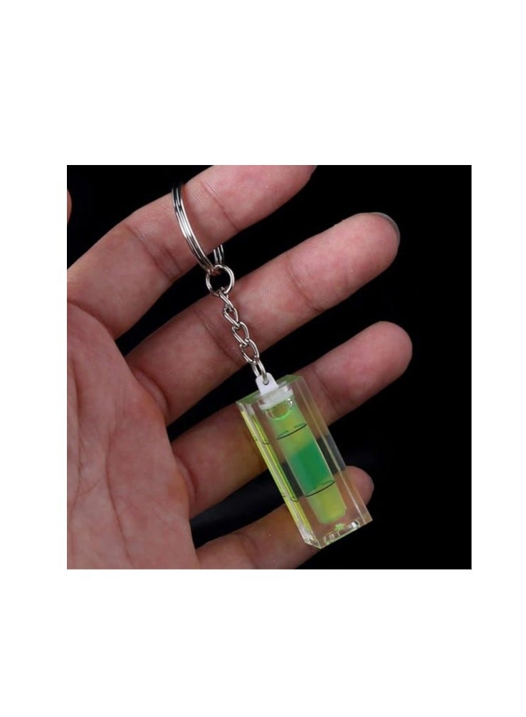 ABBASALI 1 Pc Mini Square Spirit Level Key Ring Key Chain Tool - Image 3