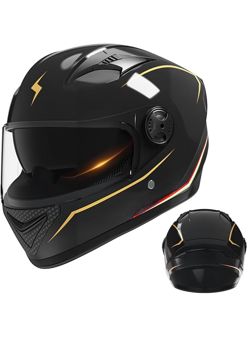 general Full-face motorcycle helmet, lightweight, impact-resistant, with a breathable liner, a cool riding accessory, a racing helmet suitable for all seasons, and for both men and women. - Image 1