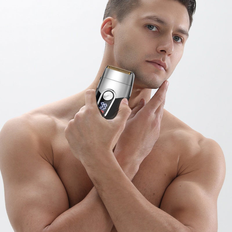Electric Hair Clipper Washable Rechargeable Shaver LCD Digital Display with Charging Base - Image 5