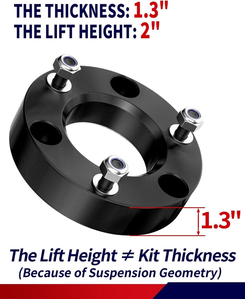 FLYCLE Leveling Lift Kit for 2004-2026 F150 2WD 4WD, 2 inch Front Strut Spacers Leveling Kits Compatible with 2004-2021 2022 2023 2024 2025 2026 F150 - Image 2