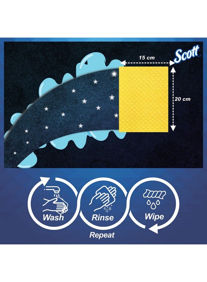 سكوت مناديل سكوت® الإسفنجية متعددة الأغراض لتنظيف المطبخ، عبوة من 3 قطع (63331) - Image 4