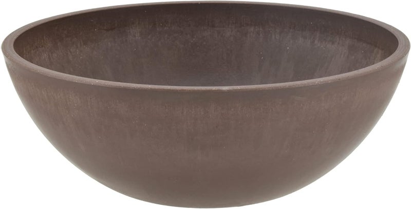 PSW مجموعة Pot M25C وعاء حديقة ضحل منخفض للنباتات العصارية والبونساي والحدائق الخيالية والأعشاب، مقاس 10 بوصة، لون شوكولاتة - Image 2