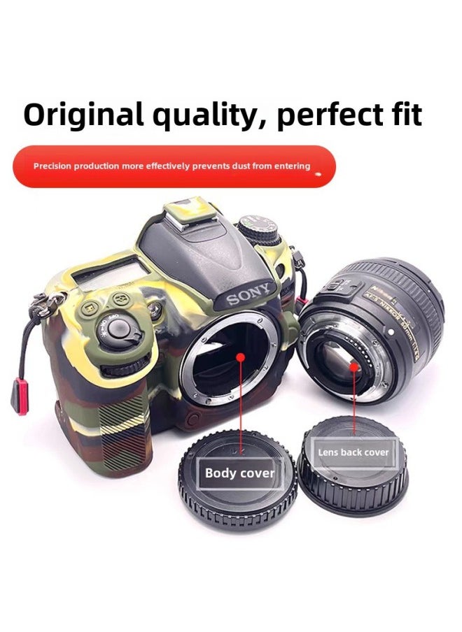 Suitable For Sony Mirrorless E-Mount Lens Back Cover Body Cover A6300A6000 A7R3 A7S A7Rm2 Body Cover-Color:black